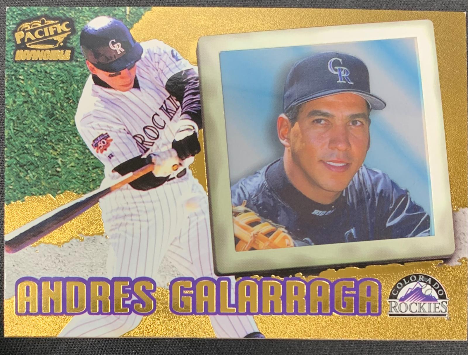Andres Galarraga #92 Baseball Cards 1998 Pacific Invincible