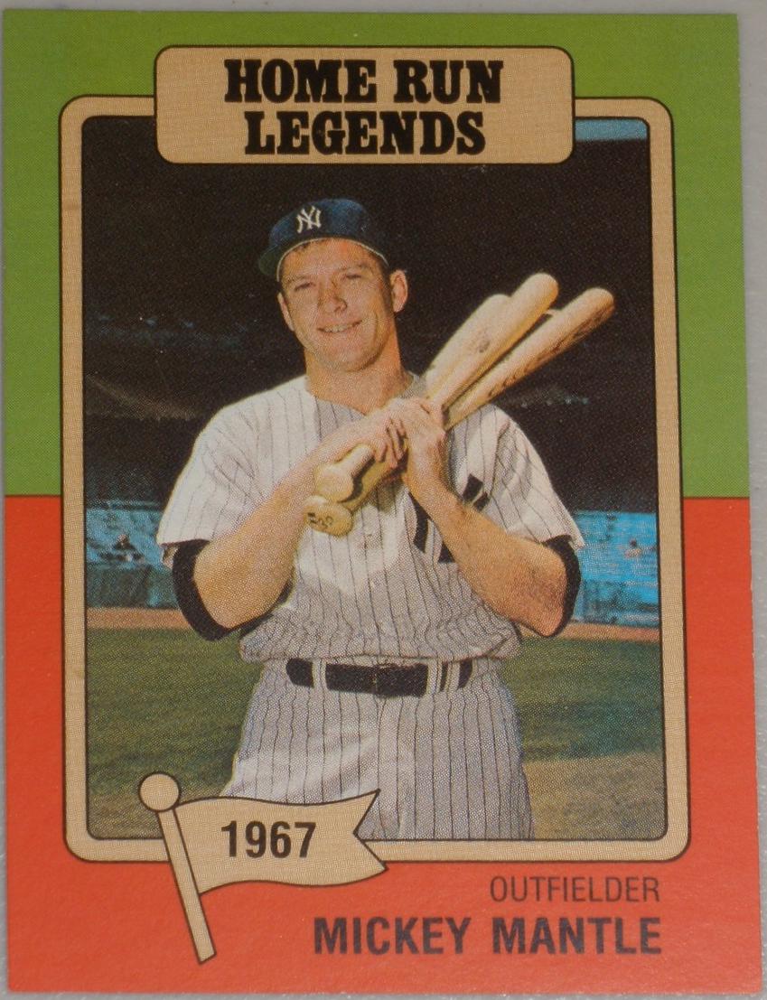 Mickey Mantle #6 1986 Big League Chew Home Run Legends Baseball