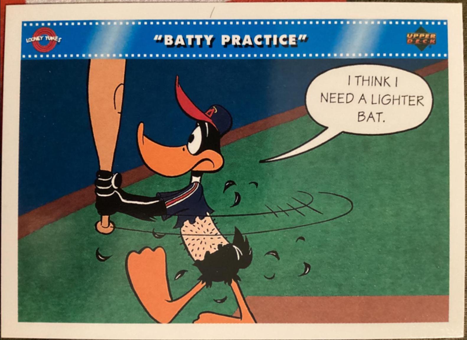Batty Practice #48 Baseball Cards 1992 Upper Deck Comic Ball