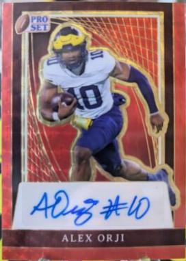 Alex Orji #BA-AO1 2024 Leaf Metal Autograph Football