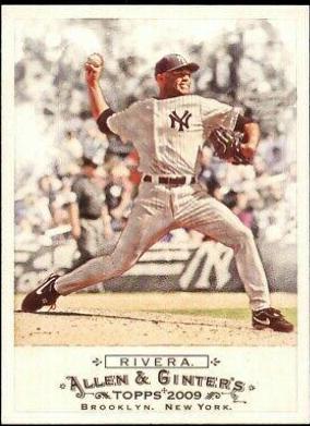 Mariano Rivera #22 Baseball Cards 2009 Topps Allen & Ginter
