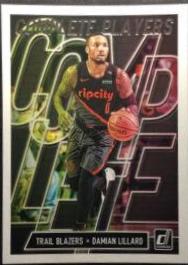 Damian Lillard #4 Basketball Cards 2019 Panini Donruss Complete Players