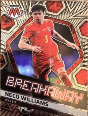 Neco Williams #25 Soccer Cards 2021 Panini Mosaic Road to FIFA World Cup Breakaway