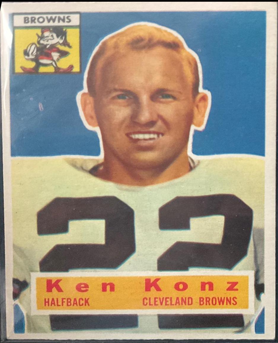 Ken Konz #33 Football Cards 1956 Topps