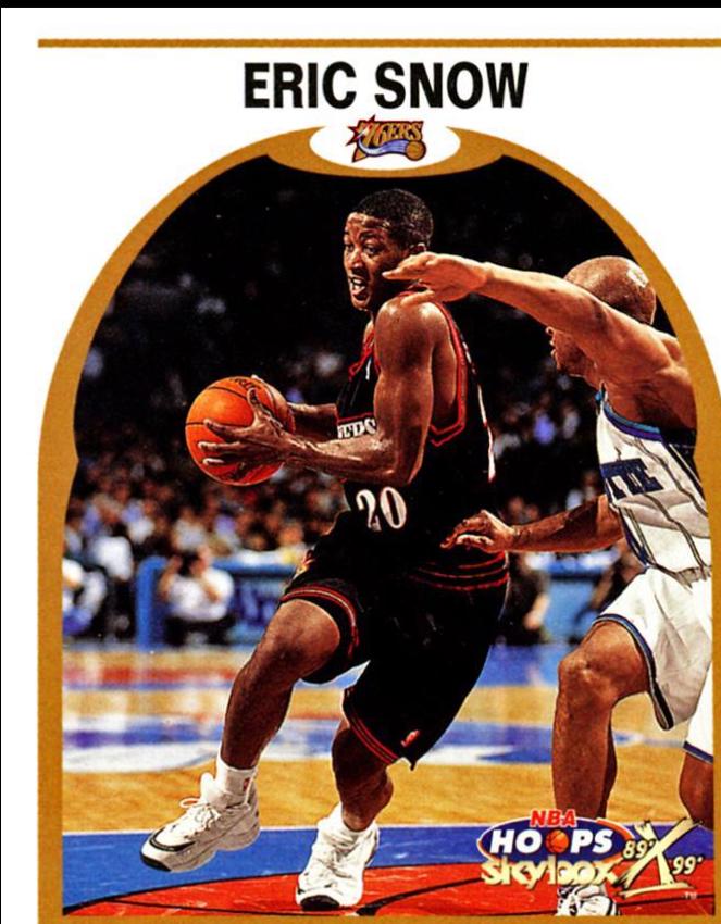 Eric Snow #8 Basketball Cards 1999 Hoops Decade