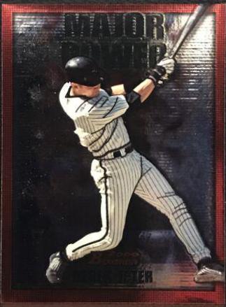 Derek Jeter #MP9 Baseball Cards 2000 Bowman Major Power