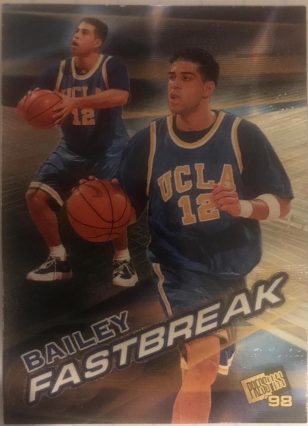 Toby Bailey #FB2 Basketball Cards 1998 Press Pass Fastbreak