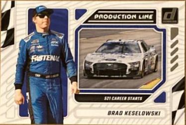 Brad Keselowski #6 Racing Cards 2024 Donruss NASCAR Production Line