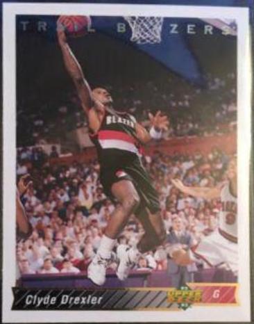 Clyde Drexler #132 Basketball Cards 1992 Upper Deck