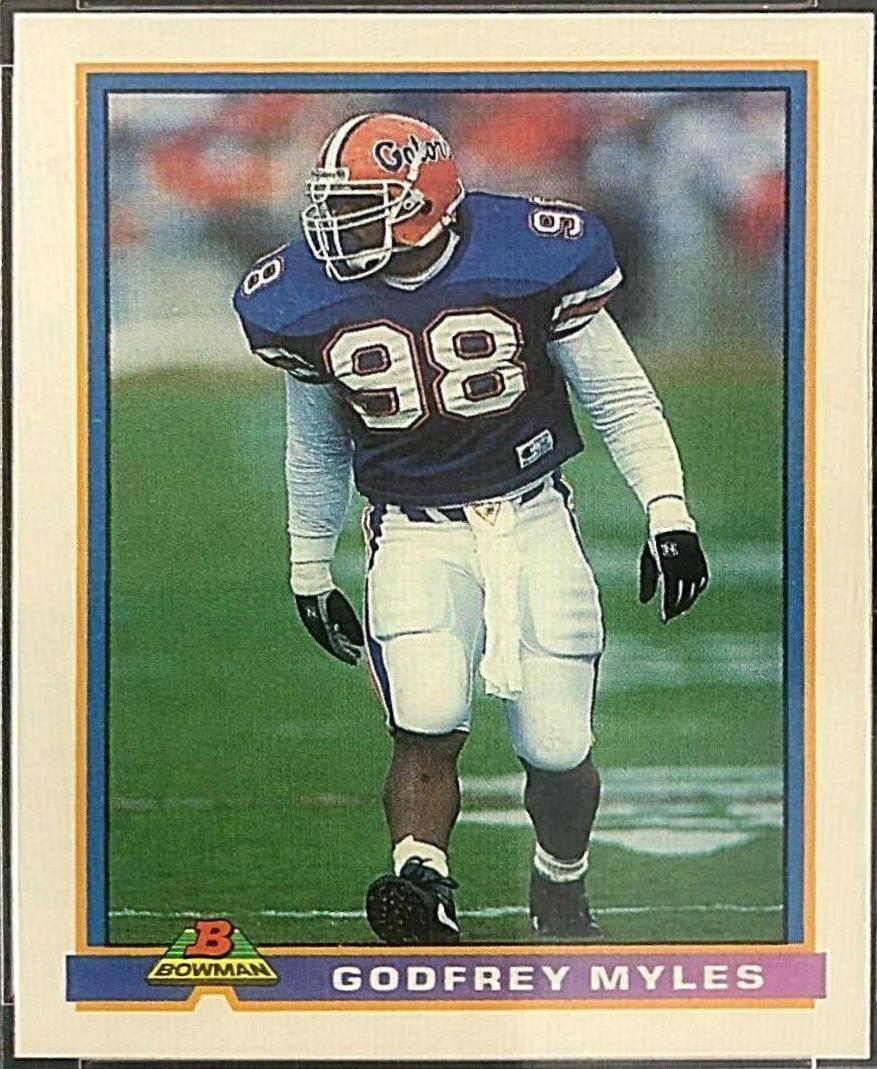 Godfrey Myles #103 Football Cards 1991 Bowman