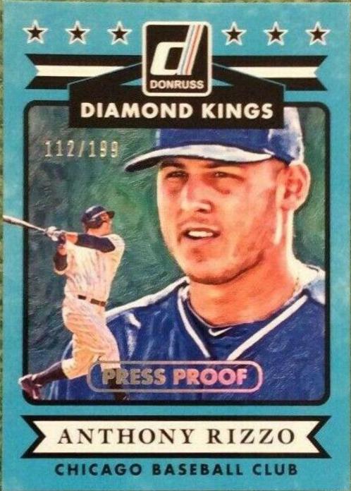 Anthony Rizzo #5 Baseball Cards 2015 Donruss