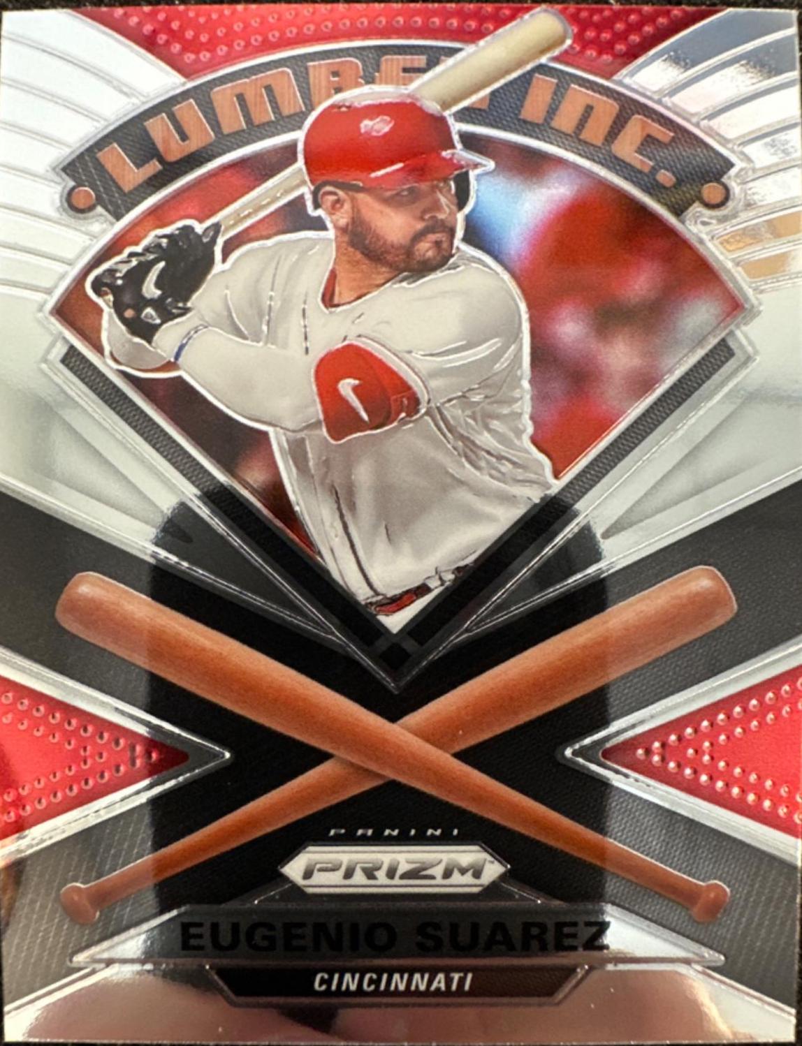 Eugenio Suarez #LI-9 Baseball Cards 2020 Panini Prizm Lumber Inc