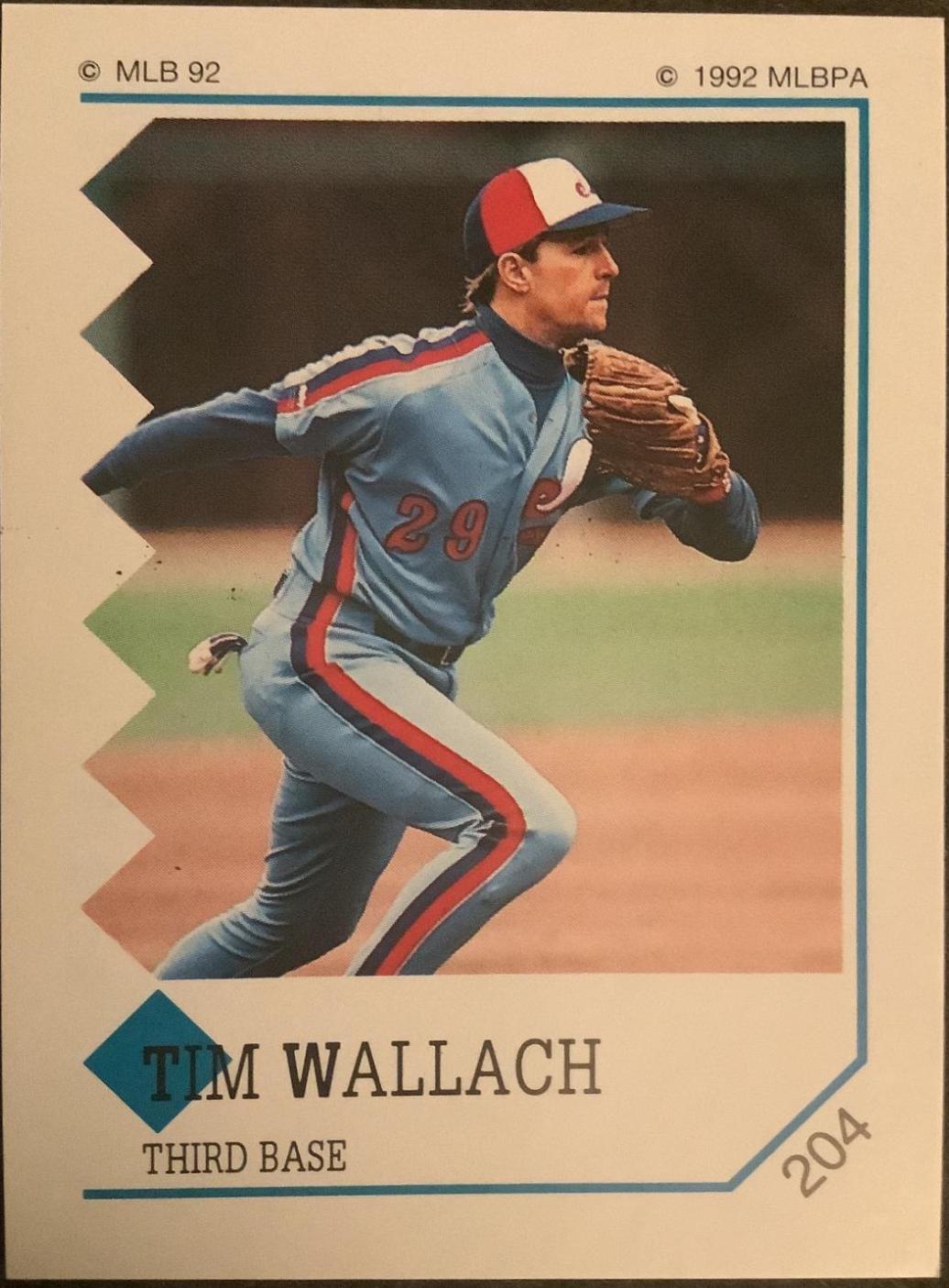 Tim Wallach #204 1992 Panini Stickers Baseball