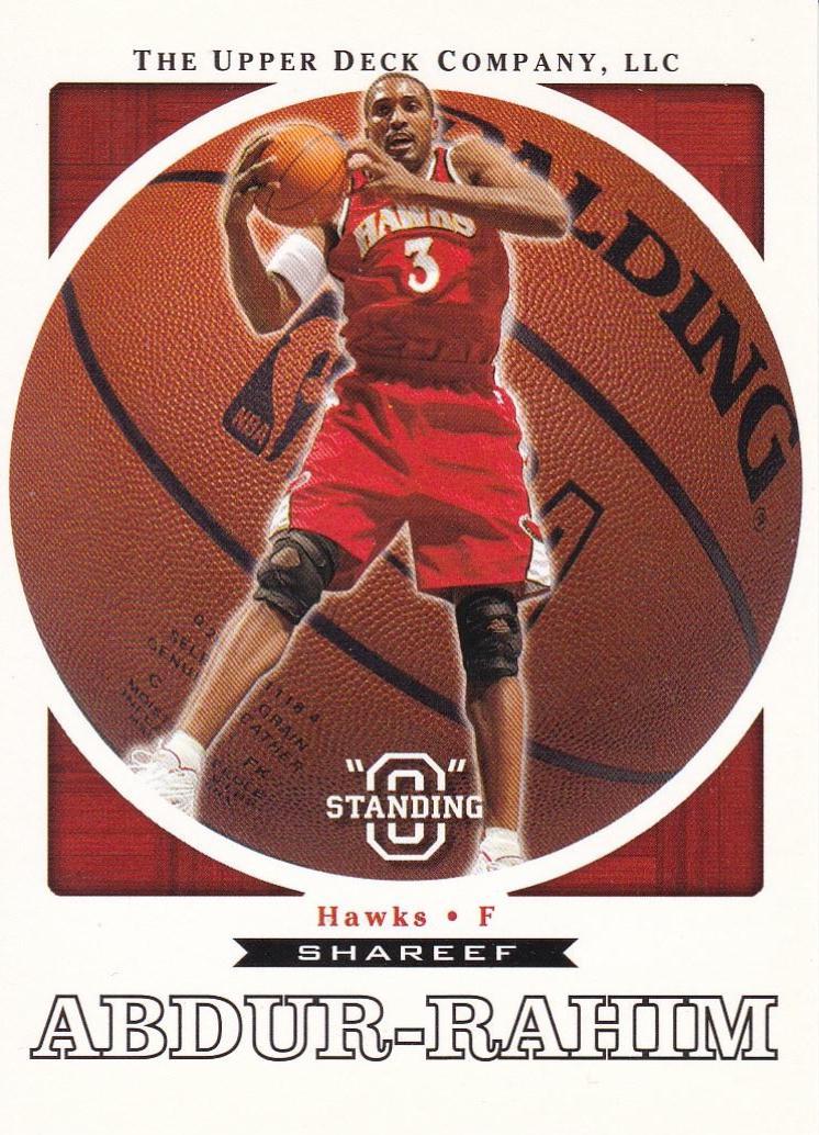 Shareef Abdur-Rahim #1 Basketball Cards 2003 Upper Deck Standing O
