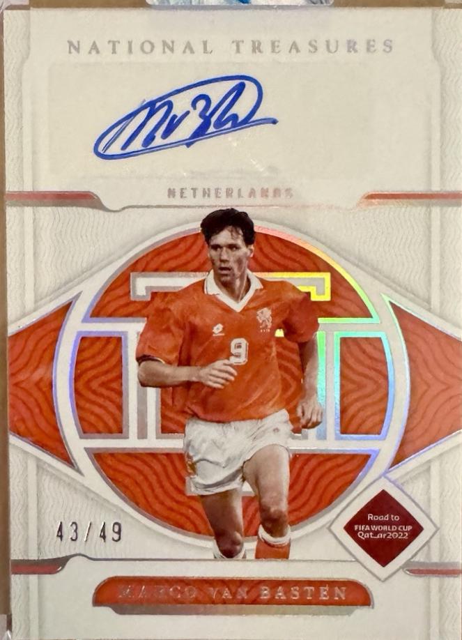 Marco Van Basten #S-MVB Soccer Cards 2022 Panini National Treasures FIFA Road to World Cup Signatures