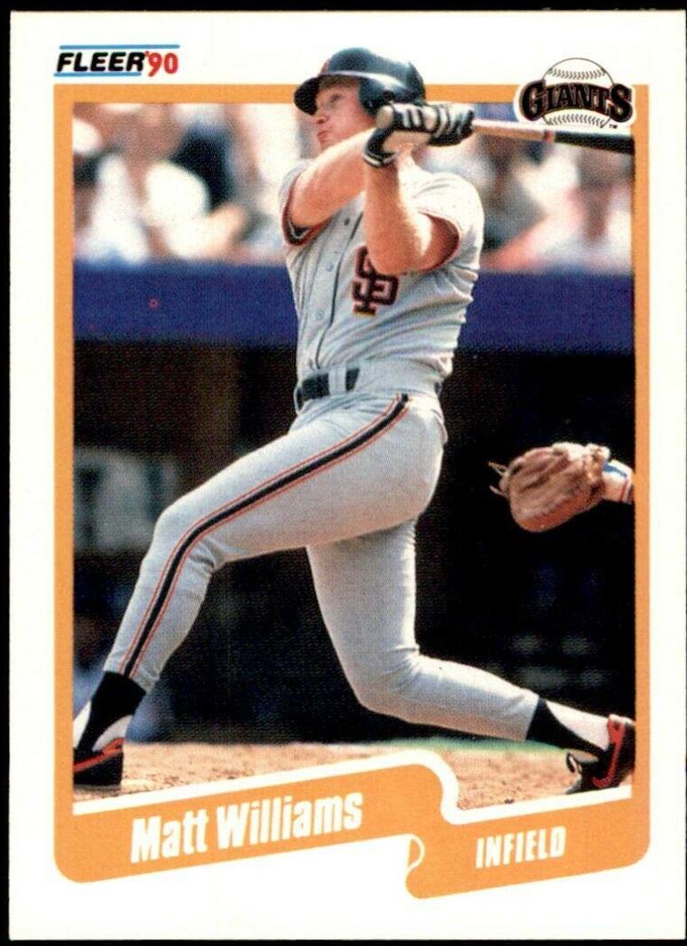 Matt Williams #75 Baseball Cards 1990 Fleer