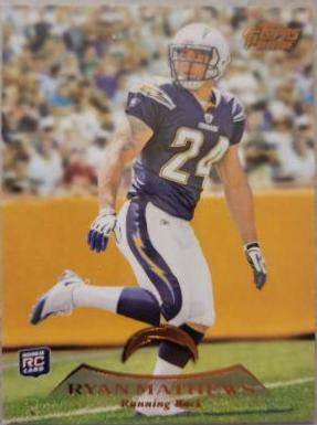 Ryan Mathews #30 Football Cards 2010 Topps Prime