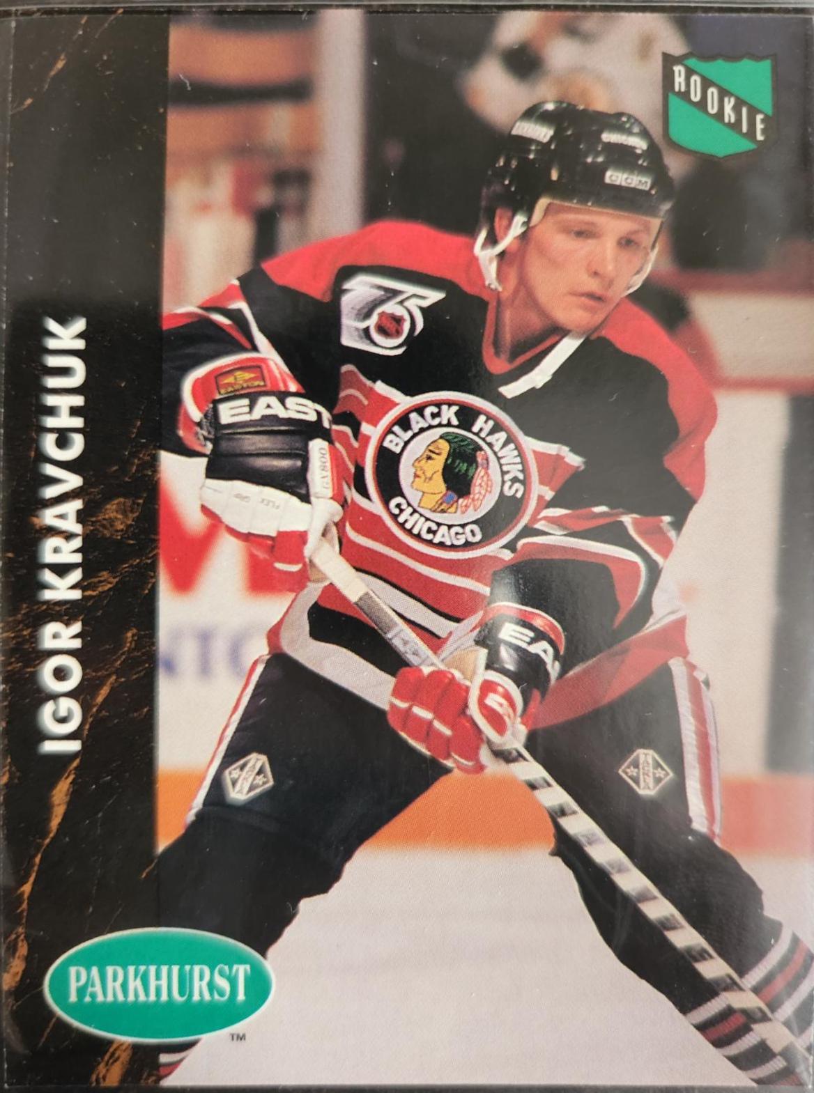 Igor kravchuk #257 Hockey Cards 1991 Parkhurst