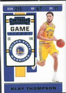 Klay Thompson Game Ticket Green Foil