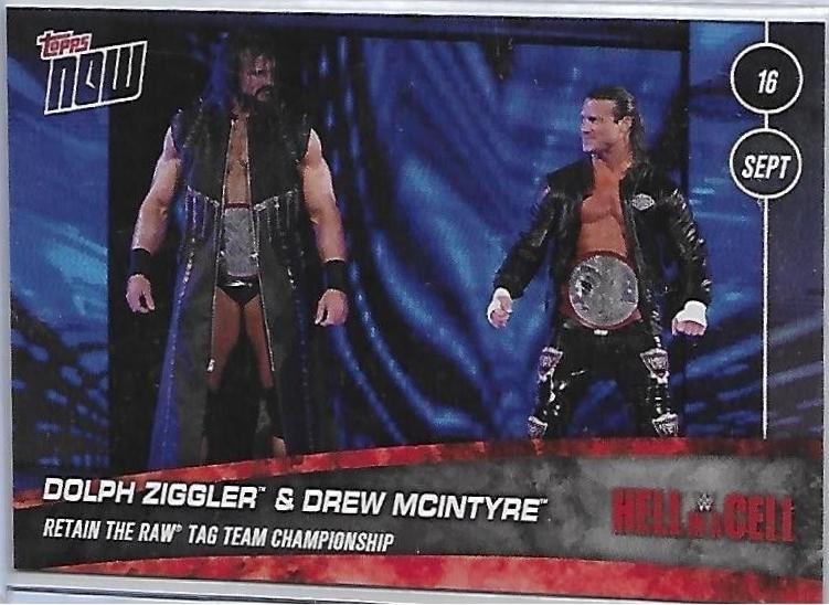 Dolph Ziggler, Drew McIntyre #52 Wrestling Cards 2018 Topps Now WWE