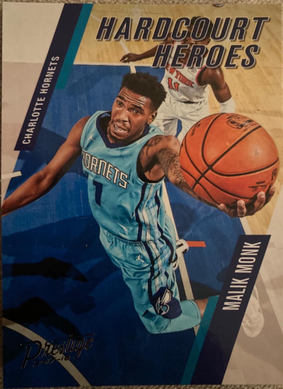 Malik Monk #10 Basketball Cards 2017 Panini Prestige Hardcourt Heroes