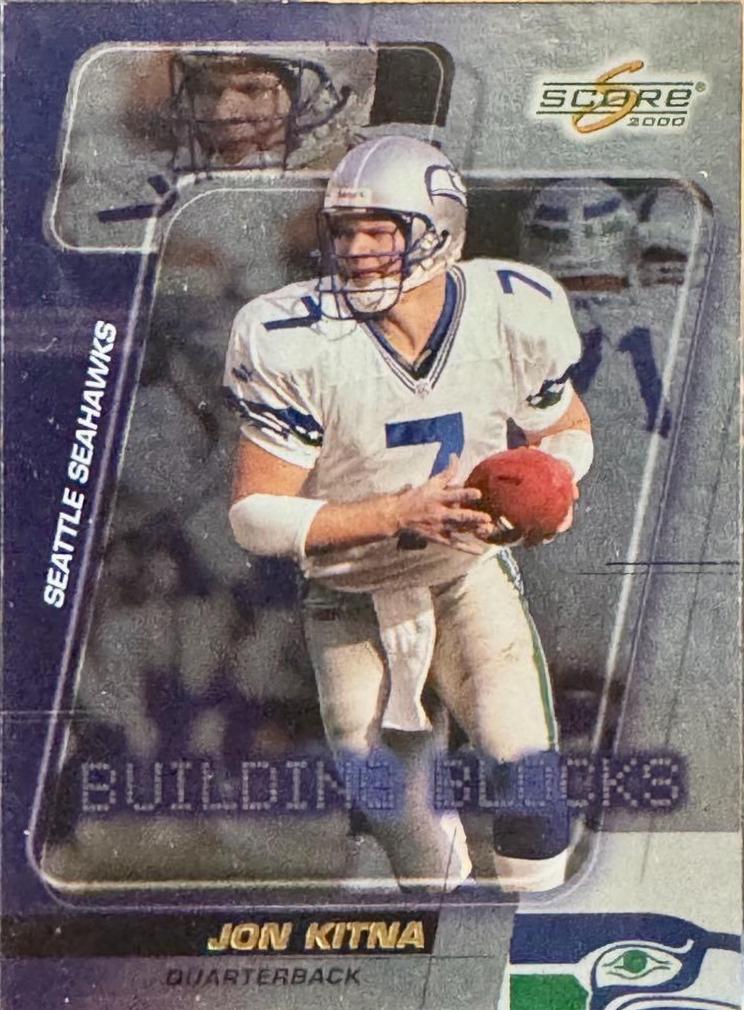 Joh Kitna #BB25 Football Cards 2000 Panini Score Building Blocks