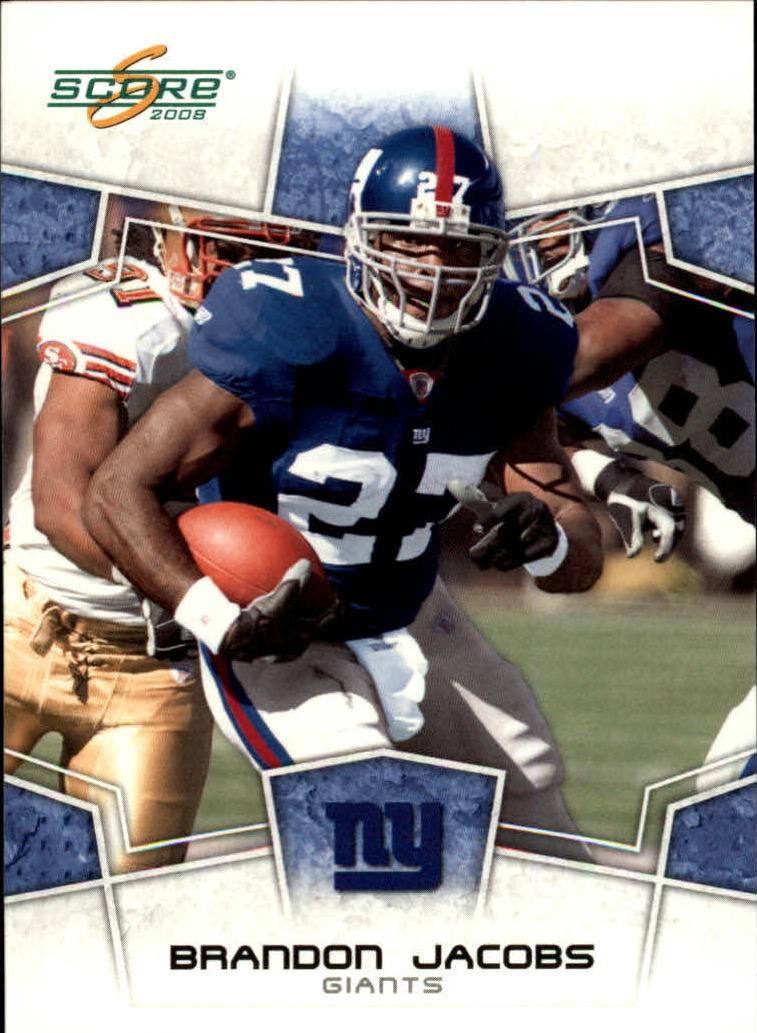 Brandon Jacobs #206 2008 Panini Score Football