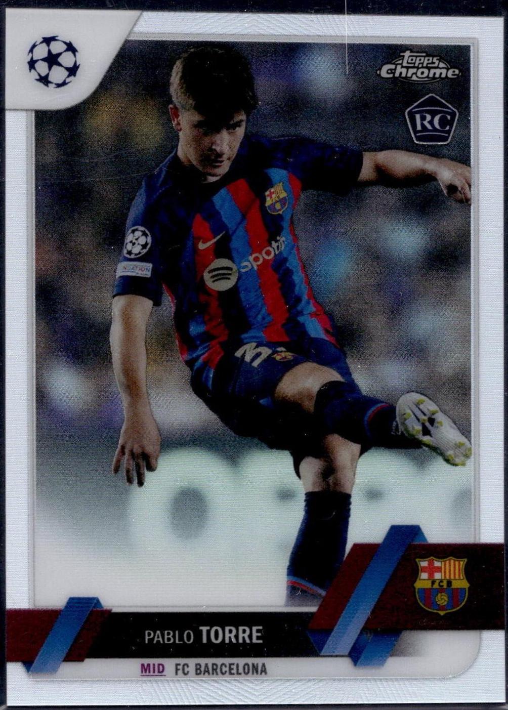 Pablo Torre #32 Soccer Cards 2022 Topps Chrome UEFA Club Competitions