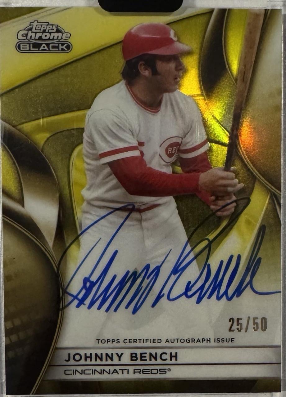 Johnny Bench [Gold Refractor] #CBA-JB