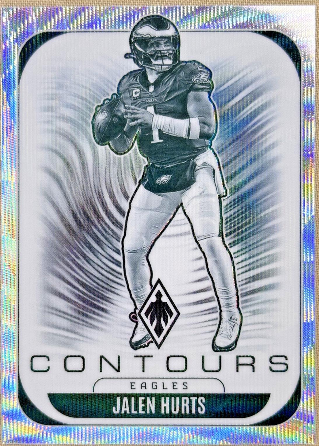2025 Panini Phoenix Contours Jalen Hurts [Wave] #26 card