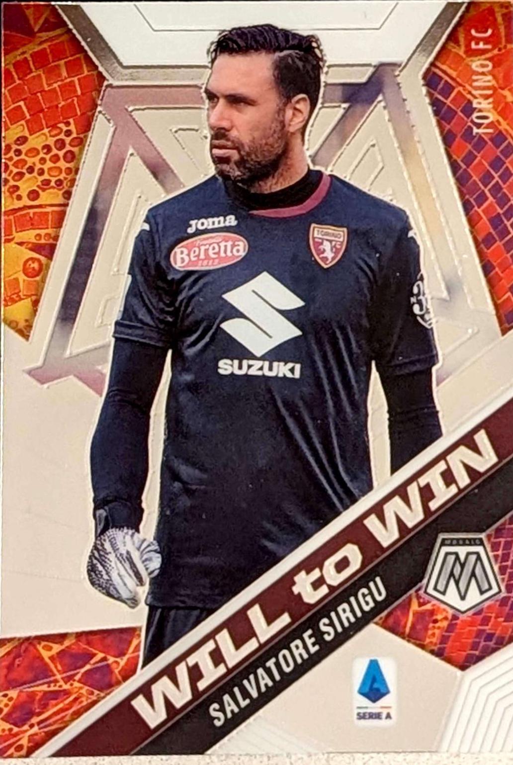Salvatore Sirigu #17 2020 Panini Mosaic Serie A Will To Win