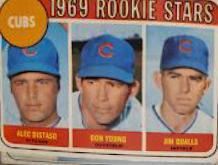 Cubs 1969 Rookie Stars: Alec Distaso / Don Young / Jim Qualls