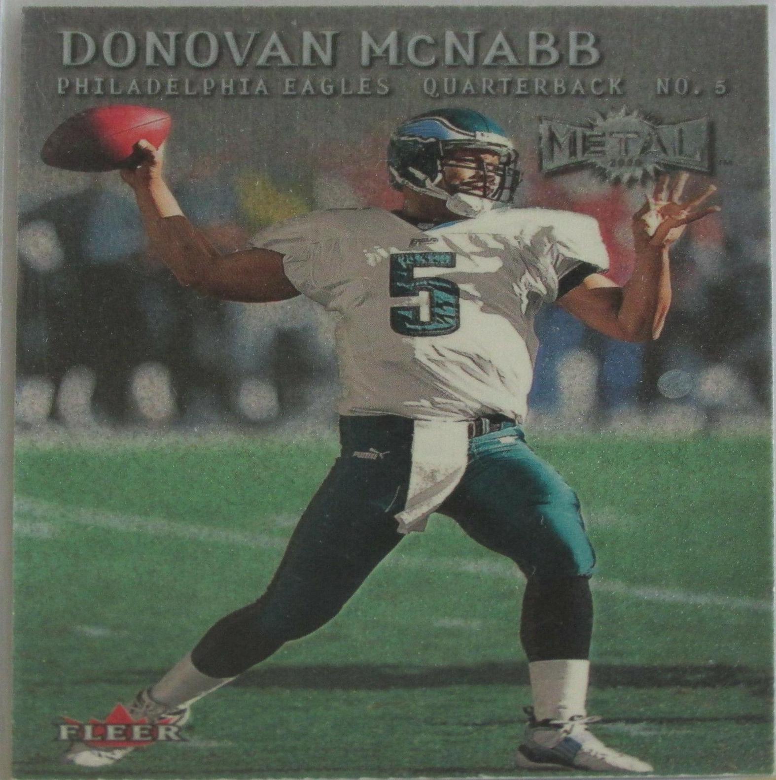 Donovan McNabb #4 Football Cards 2000 Metal