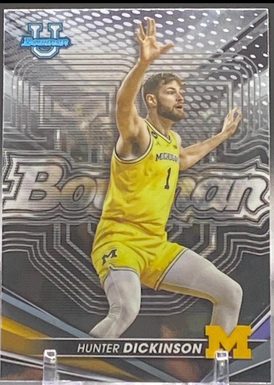 Hunter Dickinson #91 Basketball Cards 2022 Bowman University Best