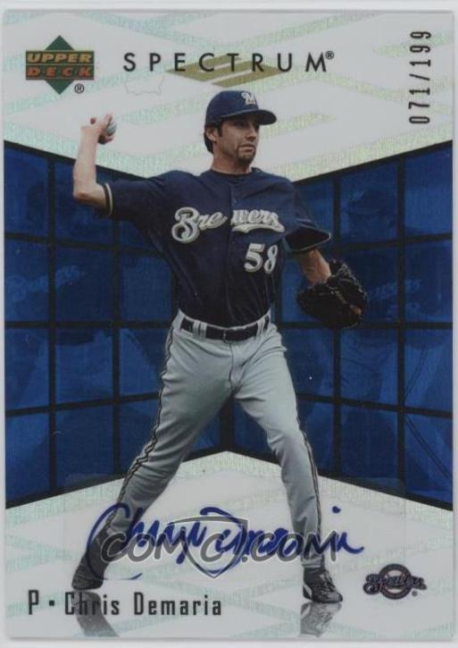 Chris Demaria #RR-CD Baseball Cards 2007 Upper Deck Spectrum Rookie Retrospectrum Signatures