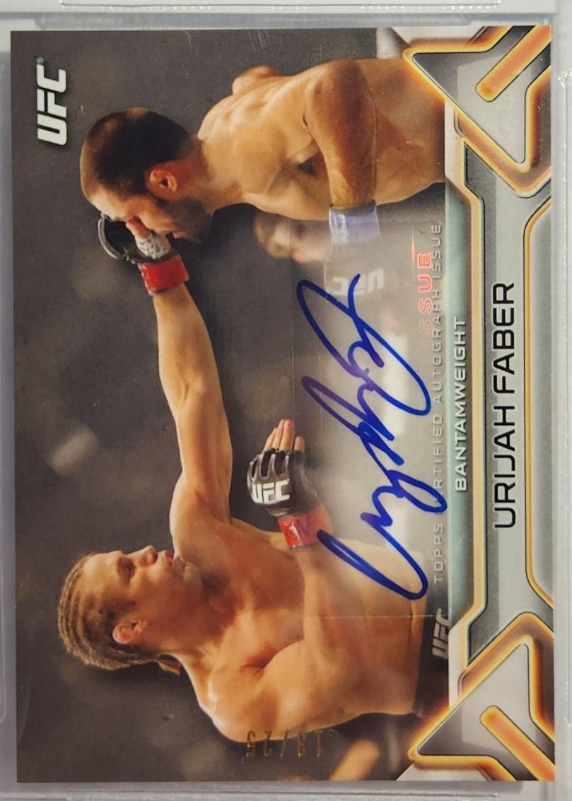 Urijah Faber #KA-UF Ufc Cards 2016 Topps UFC Knockout Autographs
