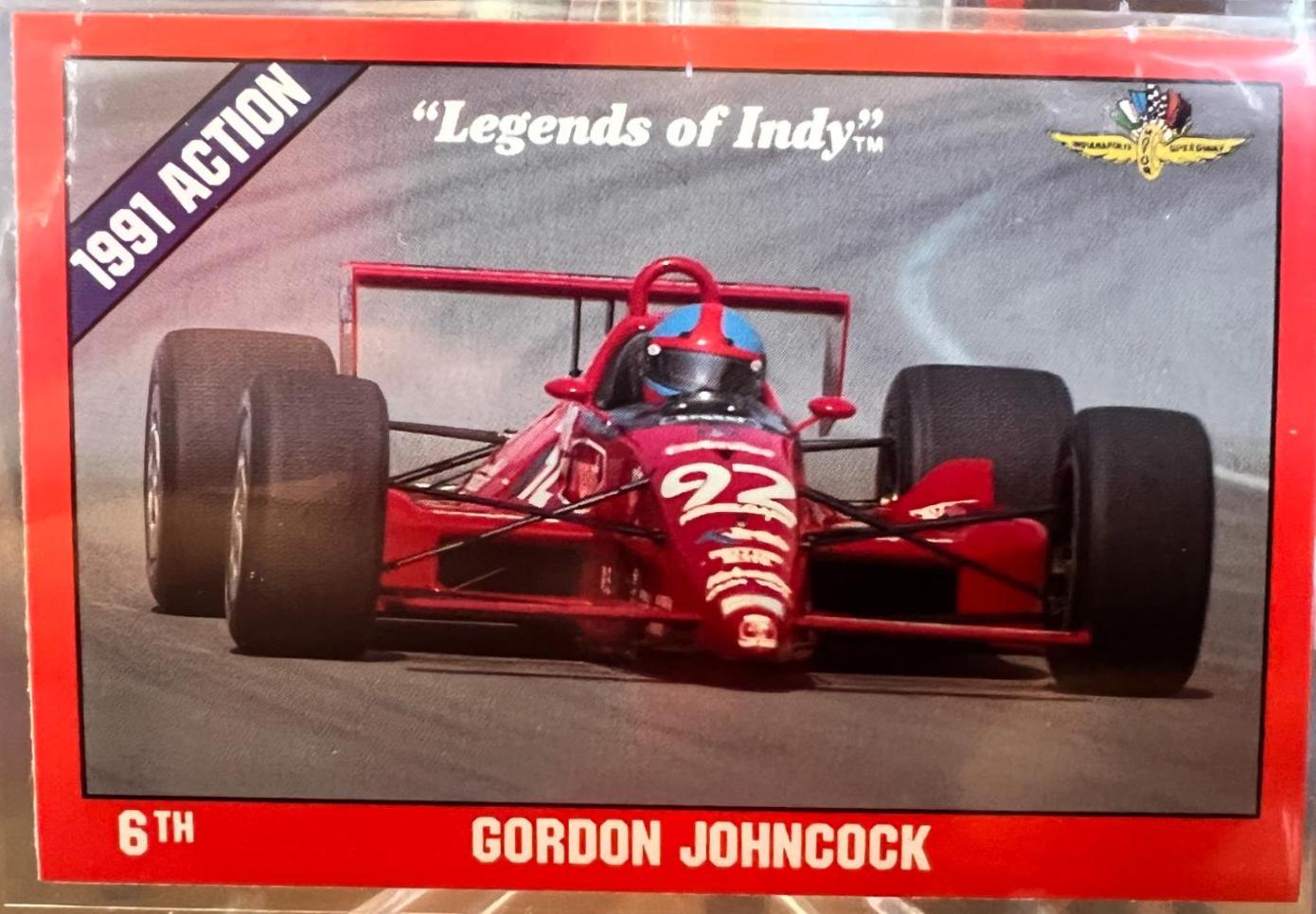 Gordon Johncock #7 Racing Cards 1992 Legends of Indy