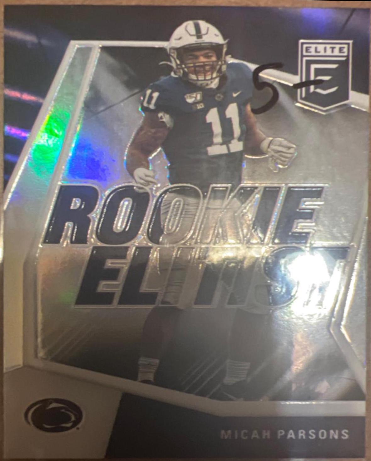 Micah Parsons #RE13 Football Cards 2021 Panini Donruss Elite Rookie Elitist
