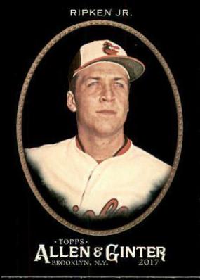 Cal Ripken Jr. #74 Baseball Cards 2017 Topps Allen & Ginter X