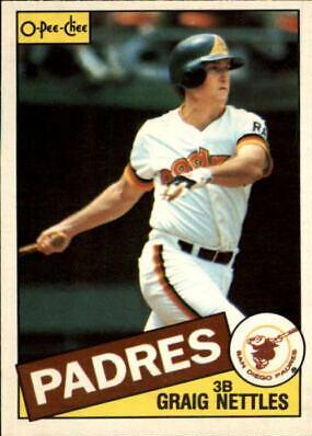 Graig Nettles #35 Baseball Cards 1985 O Pee Chee