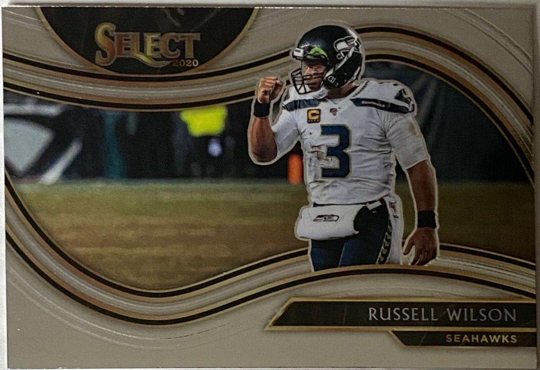 Russell Wilson Football Cards 2020 Panini Select Snapshots