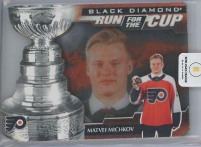 Matvei Michkov #RUN-MM Hockey Cards 2024 Upper Deck Black Diamond Run for the Cup