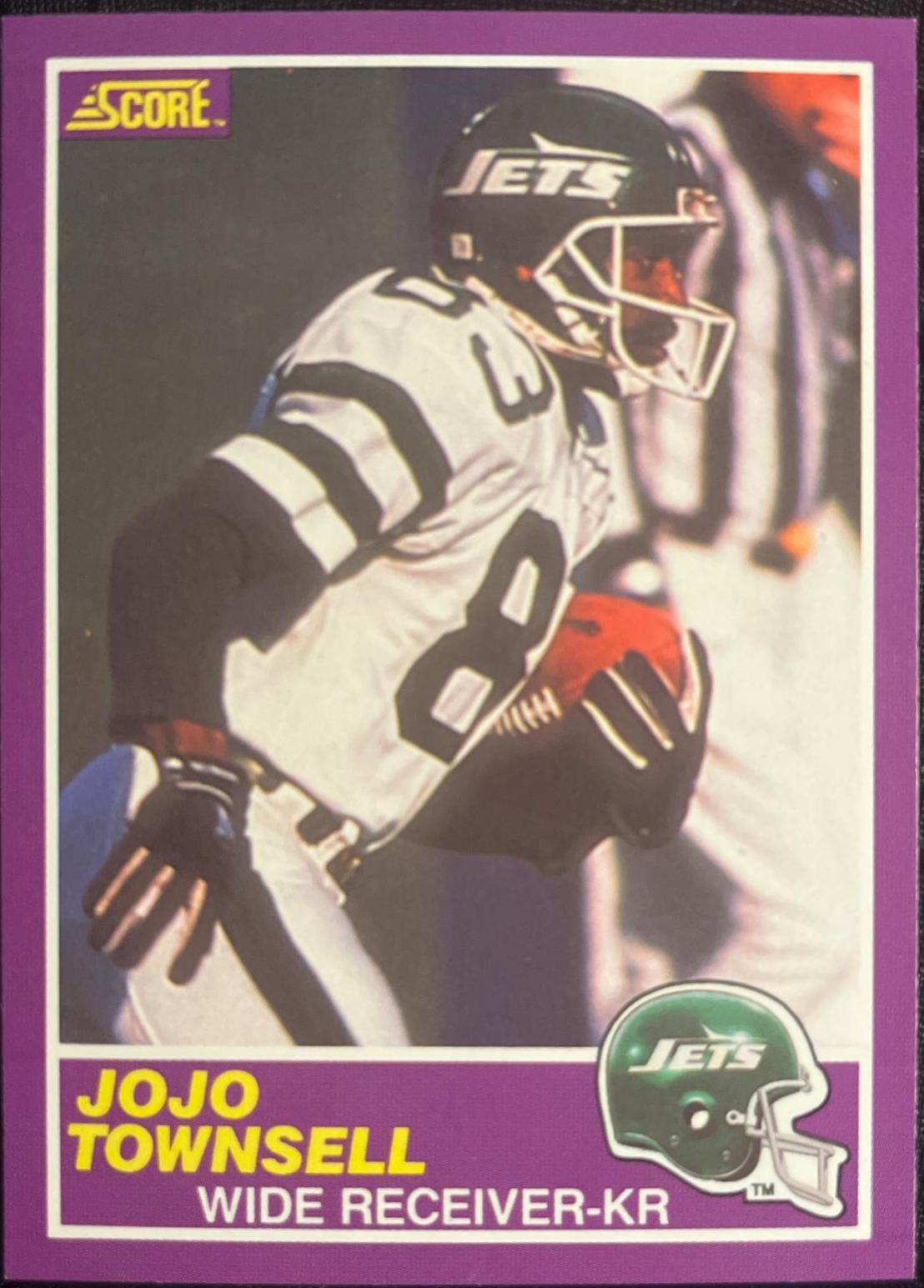 Jojo Townsell #374S Football Cards 1989 Panini Score Supplemental