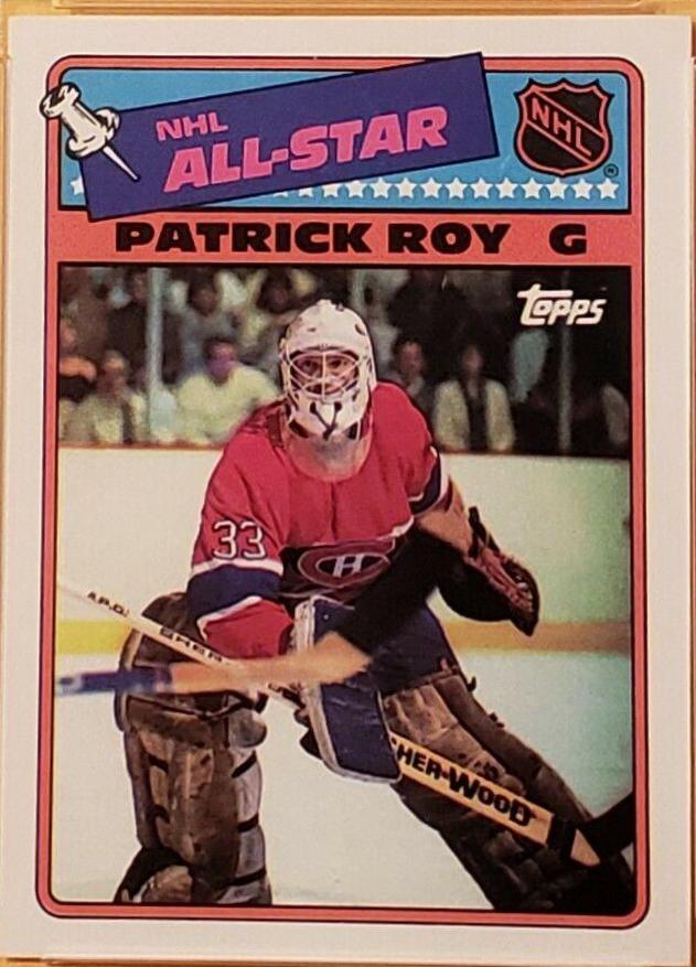 Patrick Roy #12 Hockey Cards 1988 Topps Stickers