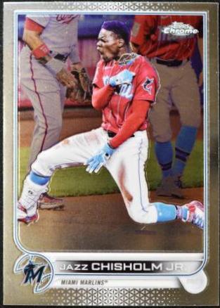 Jazz Chisholm Jr. #91 Baseball Cards 2022 Topps Chrome
