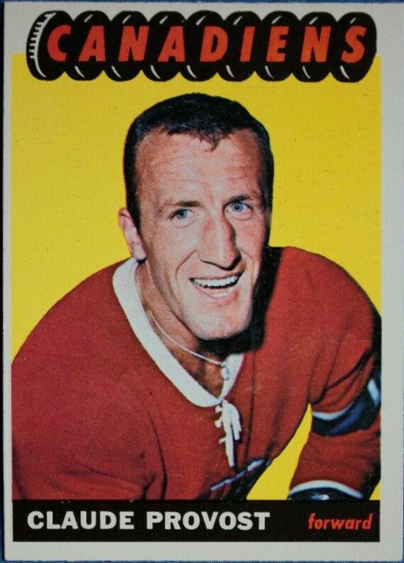 Claude Provost #8 Hockey Cards 1965 Topps