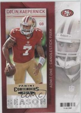 Colin Kaepernick #1 Football Cards 2013 Panini Contenders