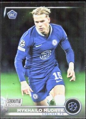Mykhailo Mudryk #15 Soccer Cards 2022 Stadium Club Chrome UEFA Competitions