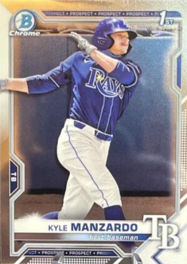 Kyle Manzardo #BDC-191 Baseball Cards 2021 Bowman Draft Chrome