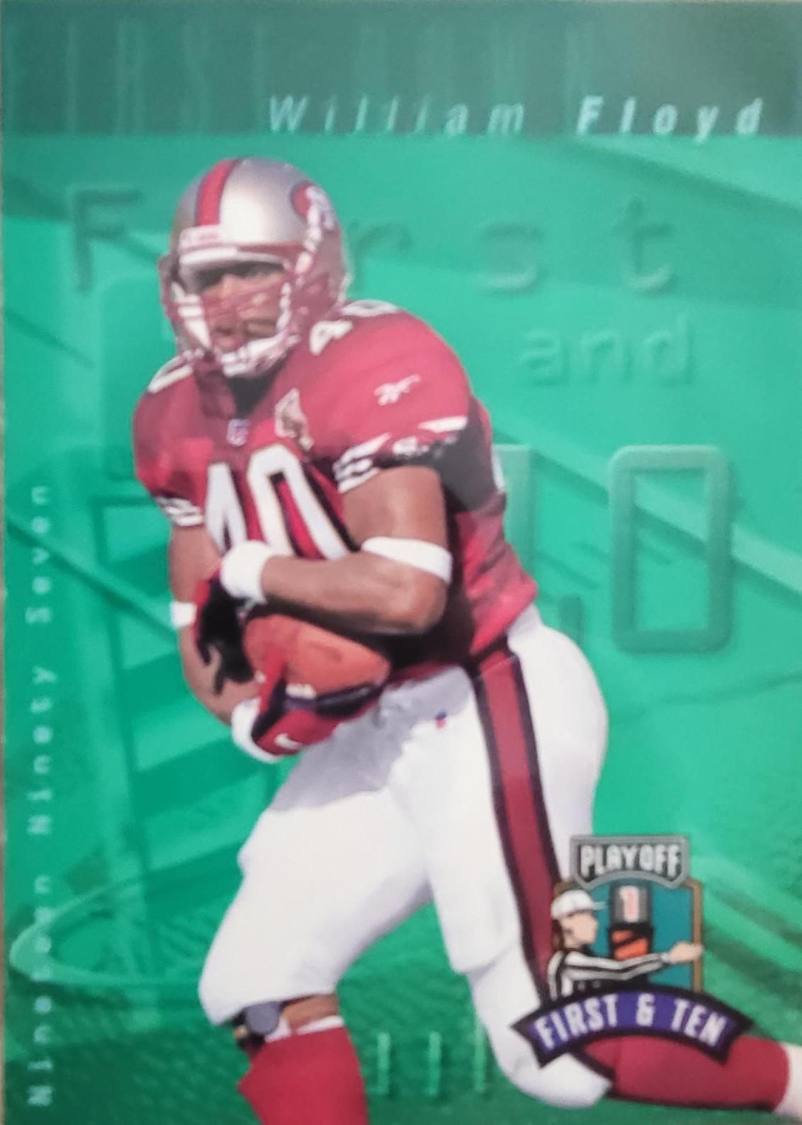 William Floyd #40 Football Cards 1997 Playoff 1st & 10